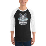 Boston Vibes 3/4 Sleeve Raglan Shirt .