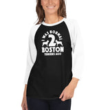 I Was Normal 2 Boston Terriers Ago 3/4 Sleeve Raglan Shirt .