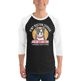 If My Boston Terrier Doesn't Like You I Probably Won't Either 3/4 Sleeve Raglan Shirt .