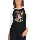 This Is My Boston Terrier Costume 3/4 Sleeve Raglan Shirt .