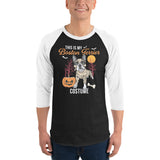 This Is My Boston Terrier Costume 3/4 Sleeve Raglan Shirt .