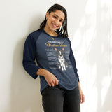 The Anatomy Of A Boston Terrier 3/4 Sleeve Raglan Shirt .