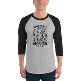 When All Else Fails Hug The Dog 3/4 Sleeve Raglan Shirt .