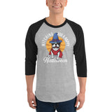 Witching You A Happy Halloween 3/4 Sleeve Raglan Shirt .