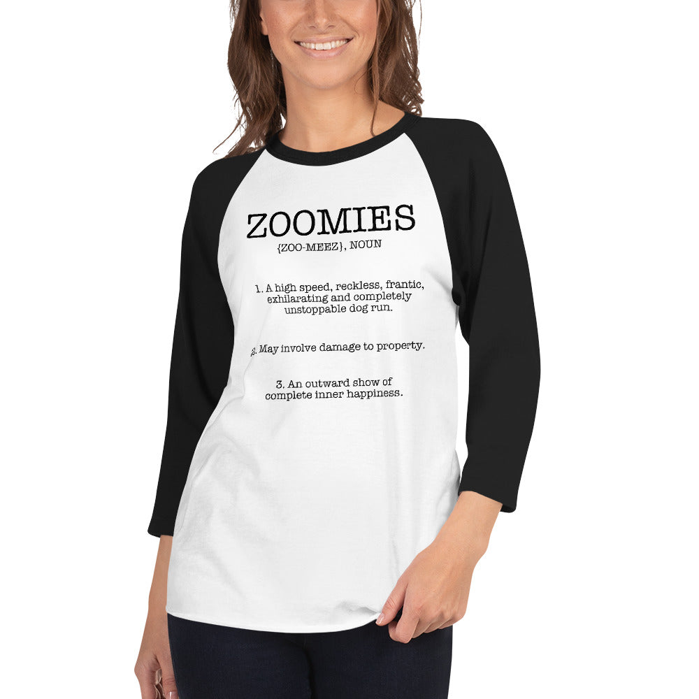 Zoomies Definition 3/4 Sleeve Raglan Shirt .