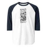 A Dog Is The Only Thing On Earth That Loves You More Than He Loves Himself 3/4 Sleeve Raglan Shirt . White Navy