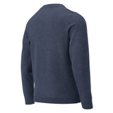 American Heritage Boston Terrier Dog Knitted Crew Neck Sweater - Navy .