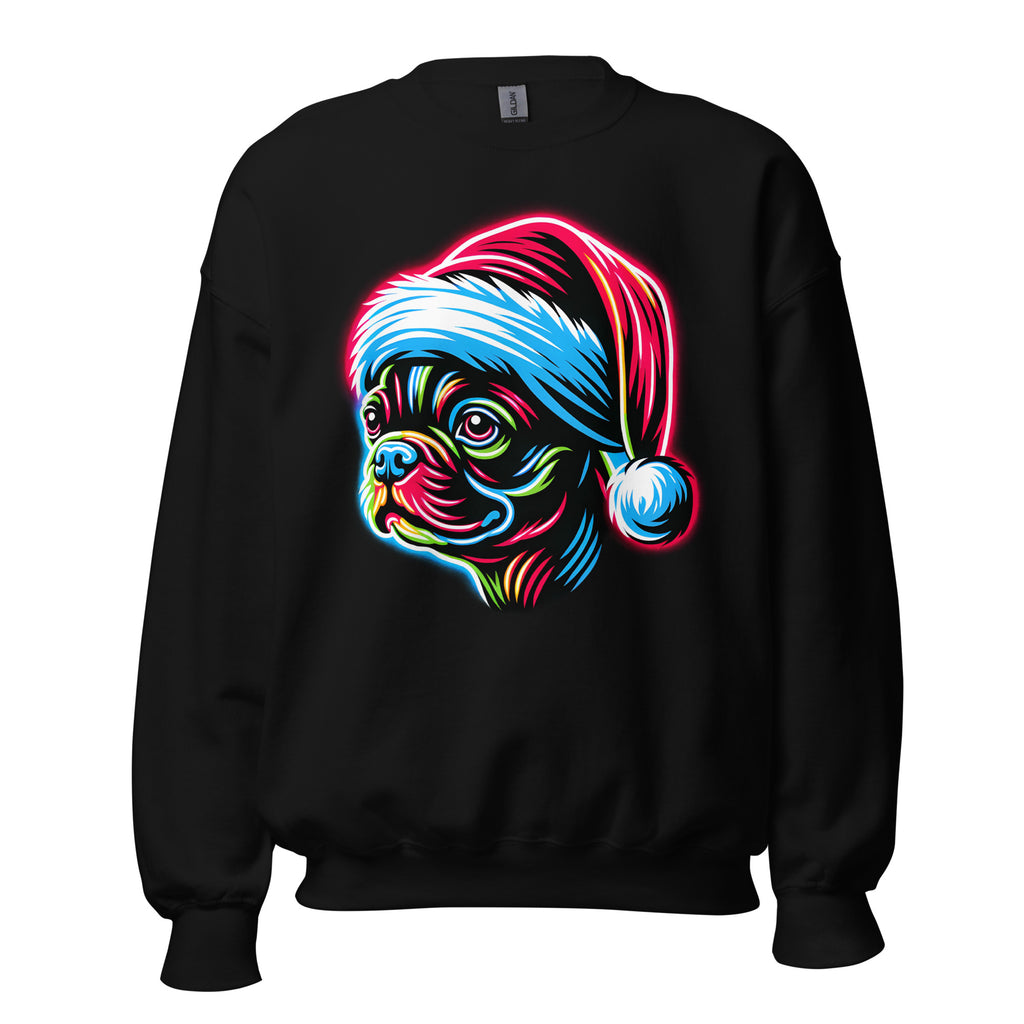 Bright Boston Holiday - Santa Pup Style Unisex Sweatshirt