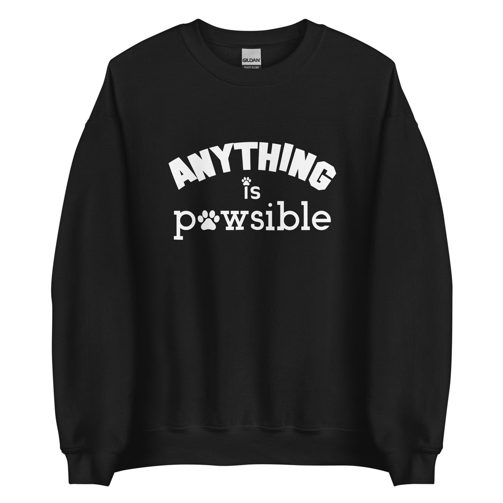 Anything Is Pawsible Unisex Sweatshirt