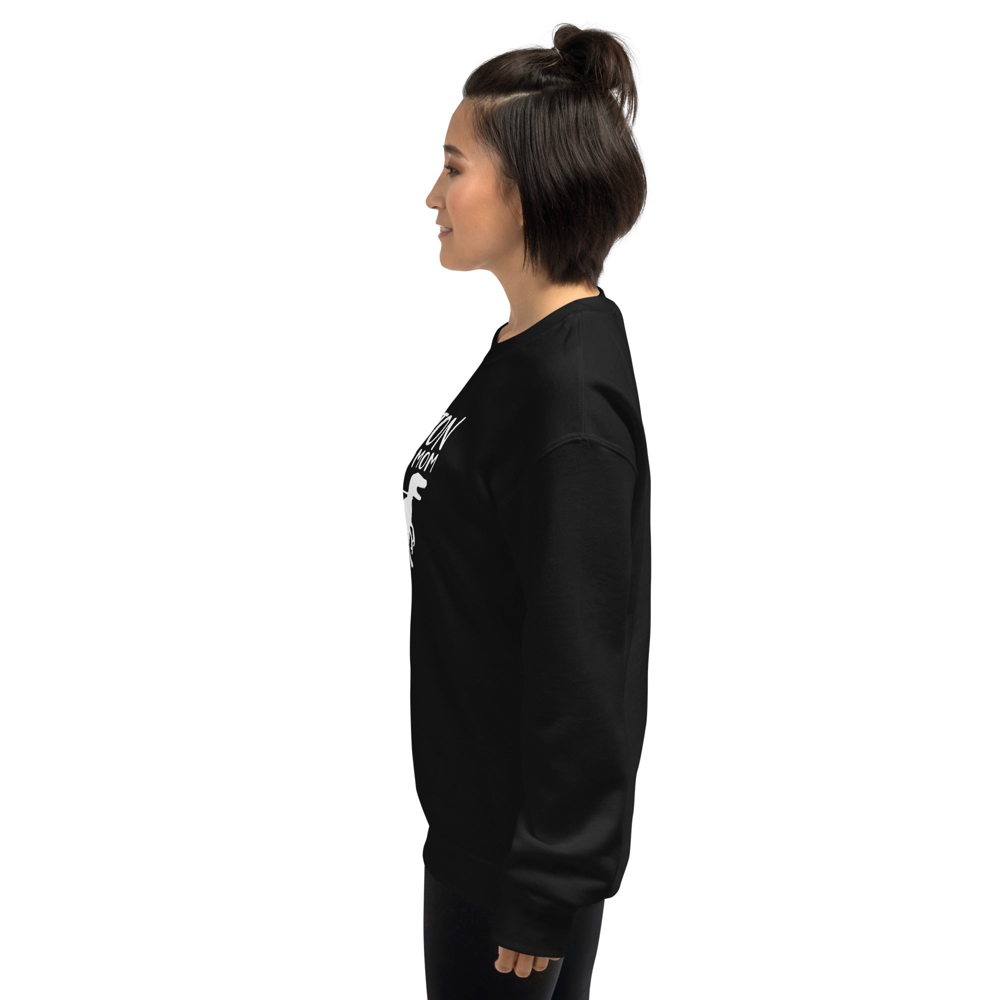 Boston Terrier Mom Dinosaur Sweatshirt