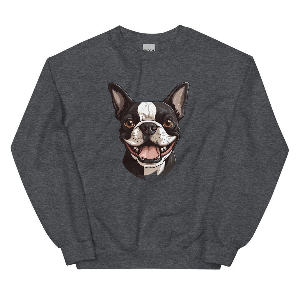 Smiling Boston Terrier Sweatshirt