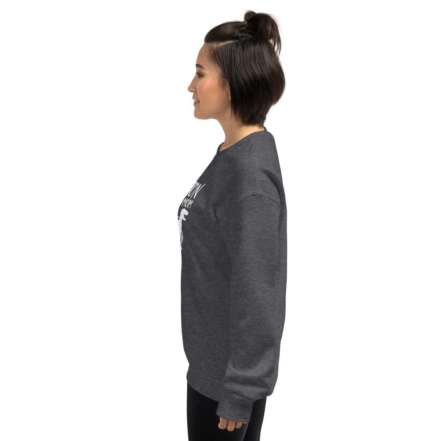 Boston Terrier Mom Dinosaur Sweatshirt