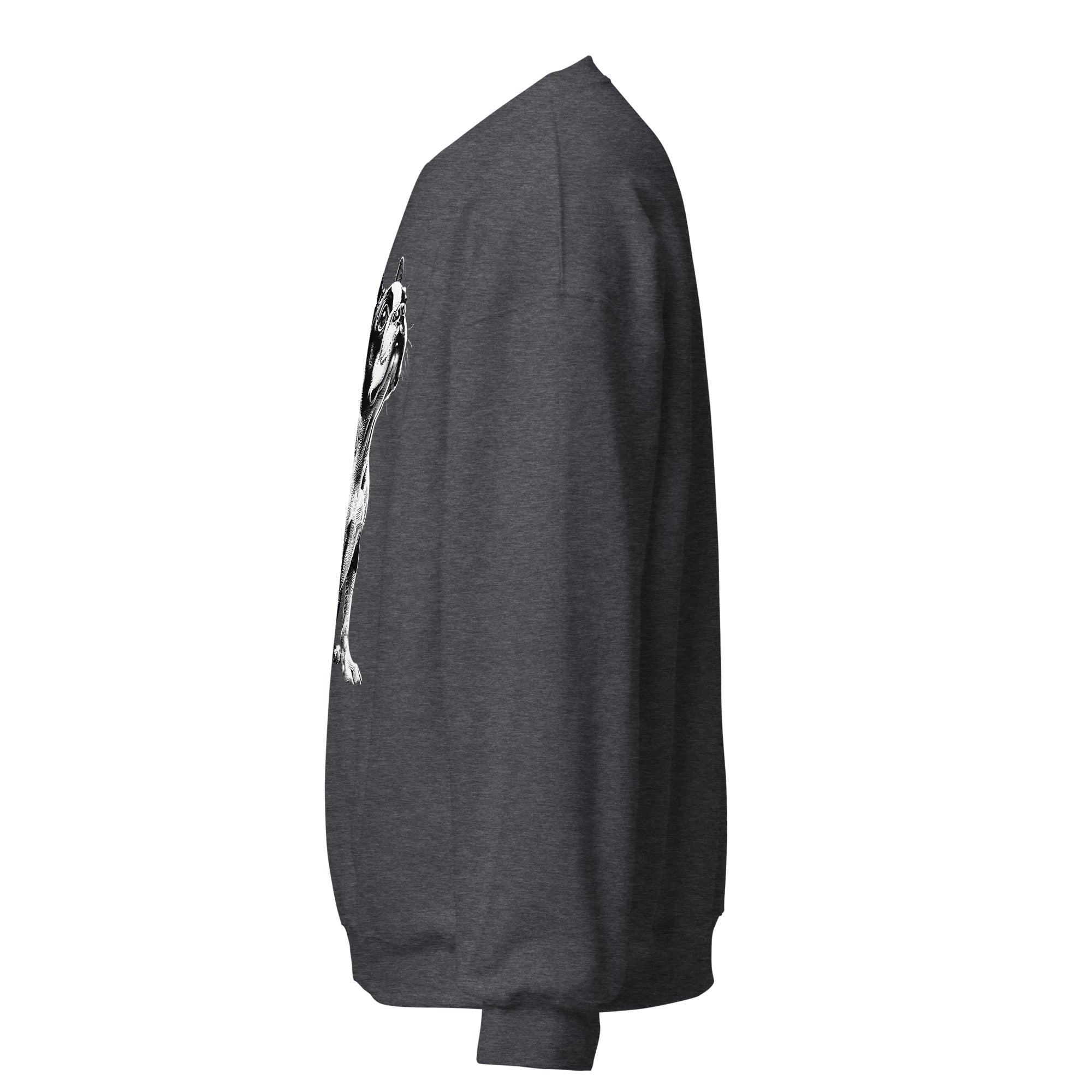 Boston Terrier Line Art Unisex Sweatshirt