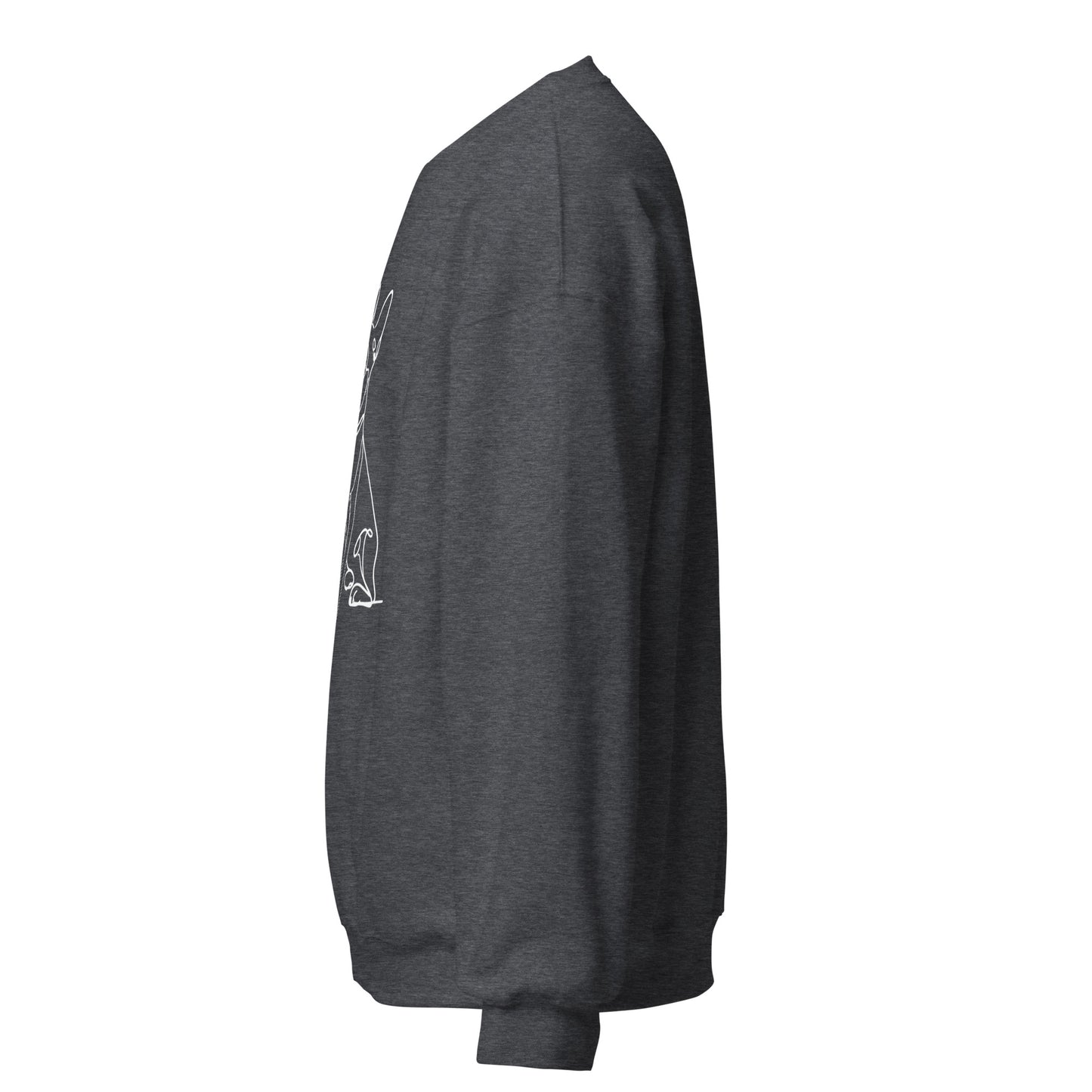 Line Drawn Boston Terrier Dog Unisex Sweatshirt