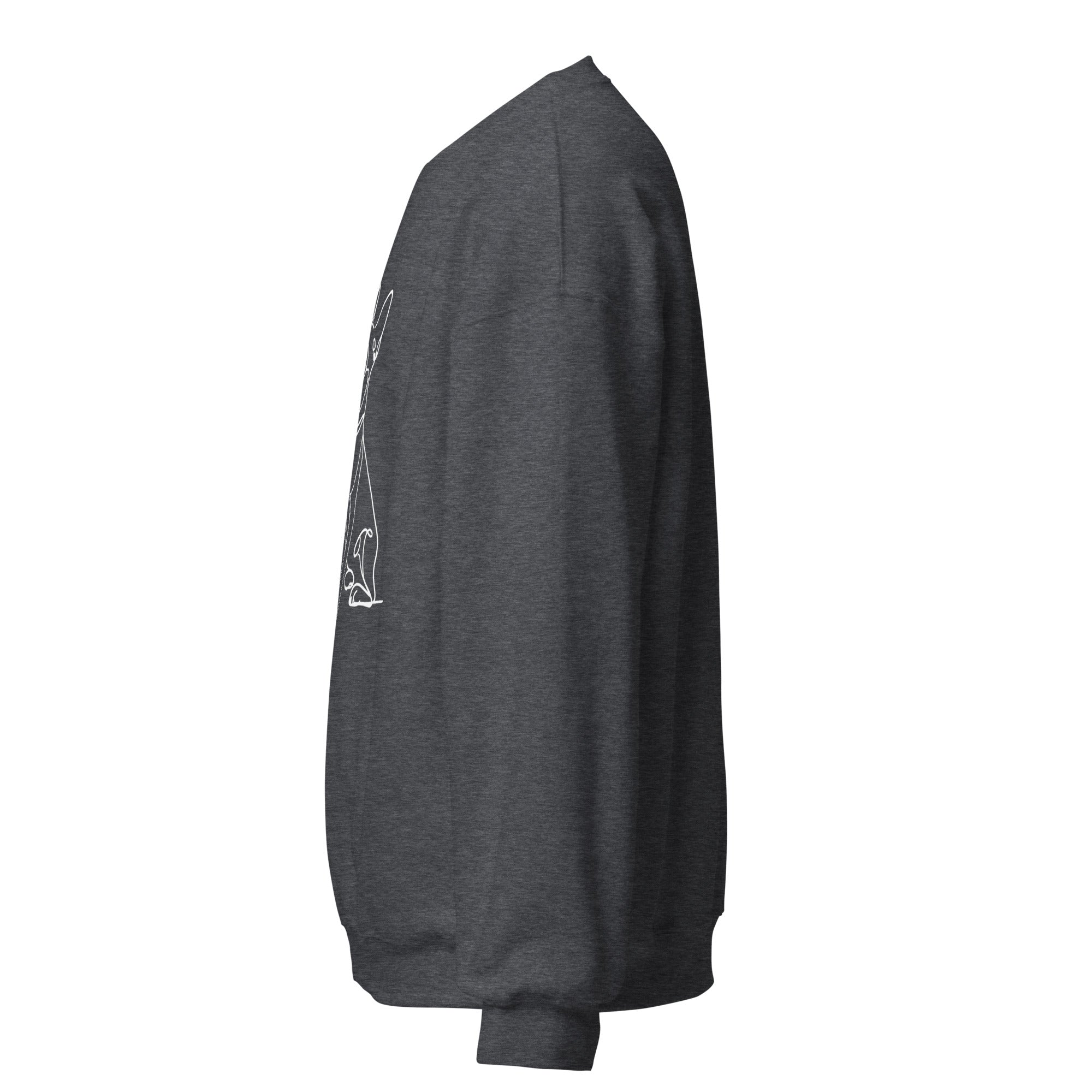 Line Drawn Boston Terrier Dog Unisex Sweatshirt