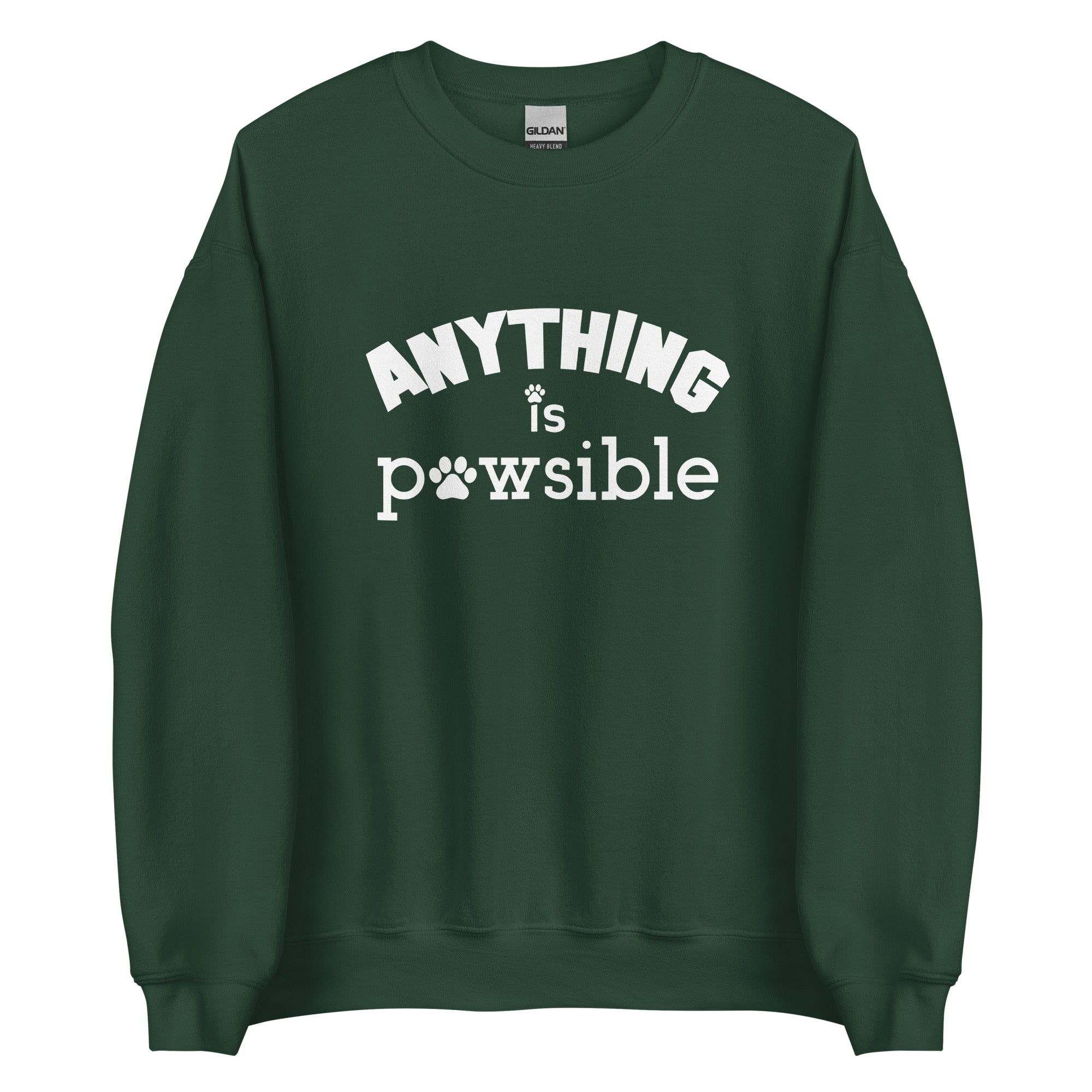 Anything Is Pawsible Unisex Sweatshirt