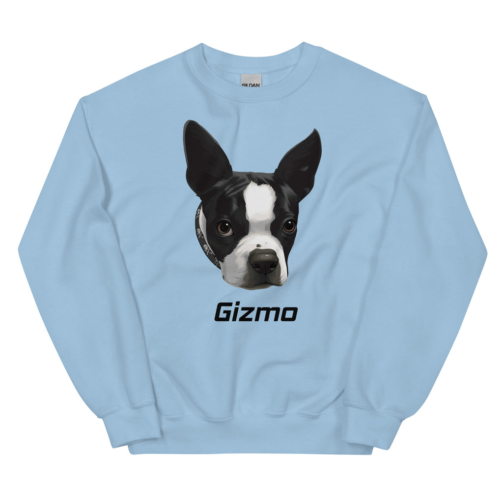 Custom Boston Terrier Dog Unisex Sweatshirt