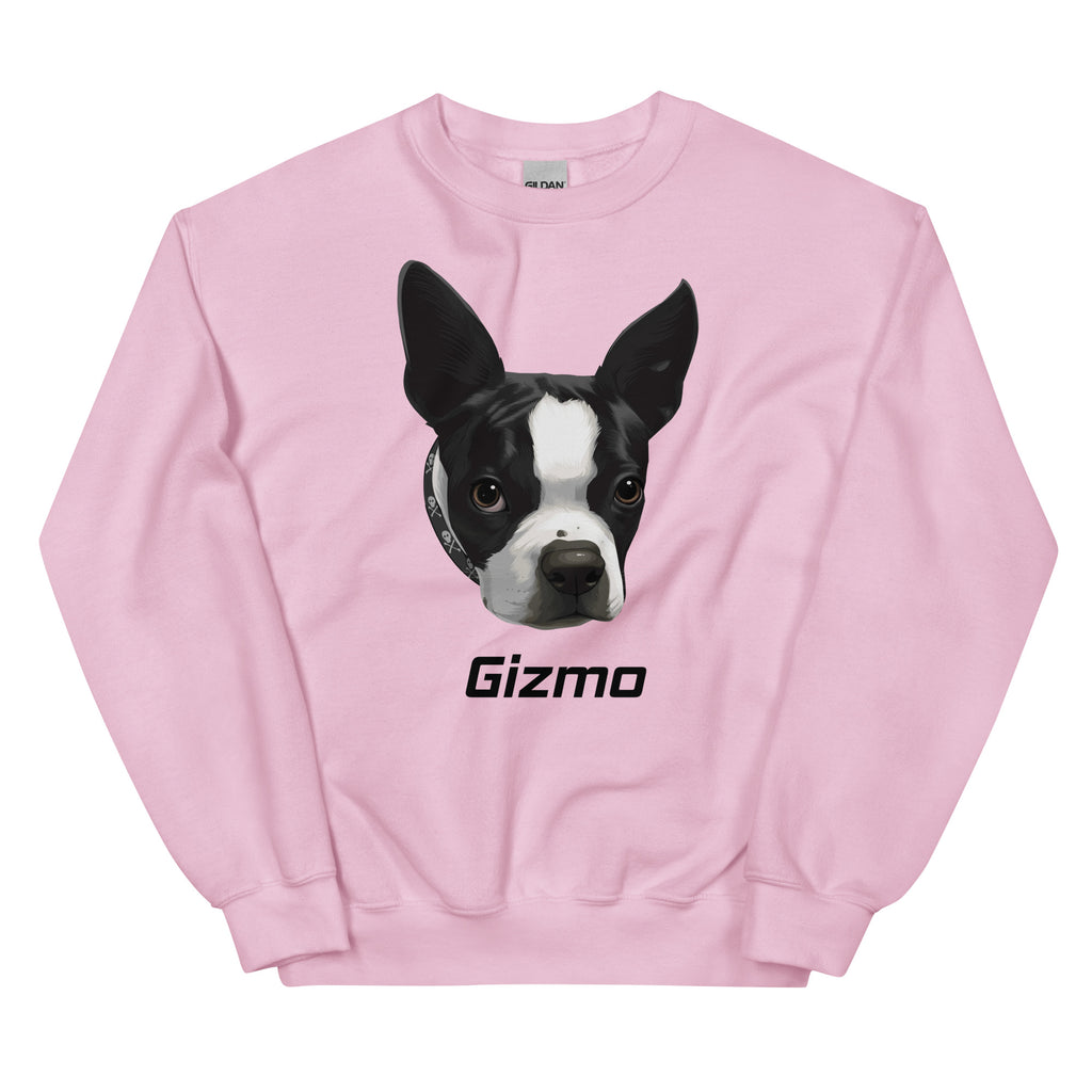 Custom Boston Terrier Dog Unisex Sweatshirt