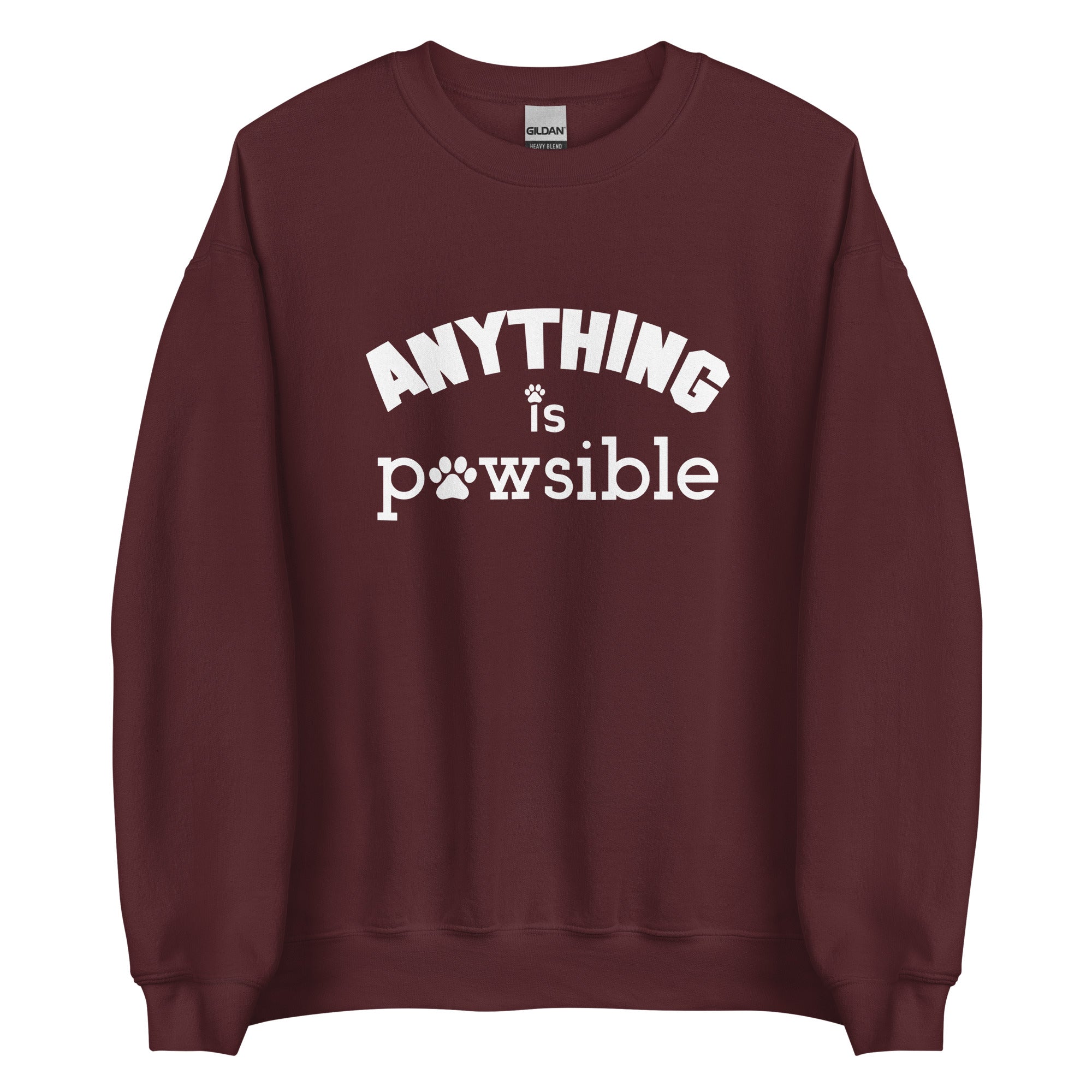 Anything Is Pawsible Unisex Sweatshirt
