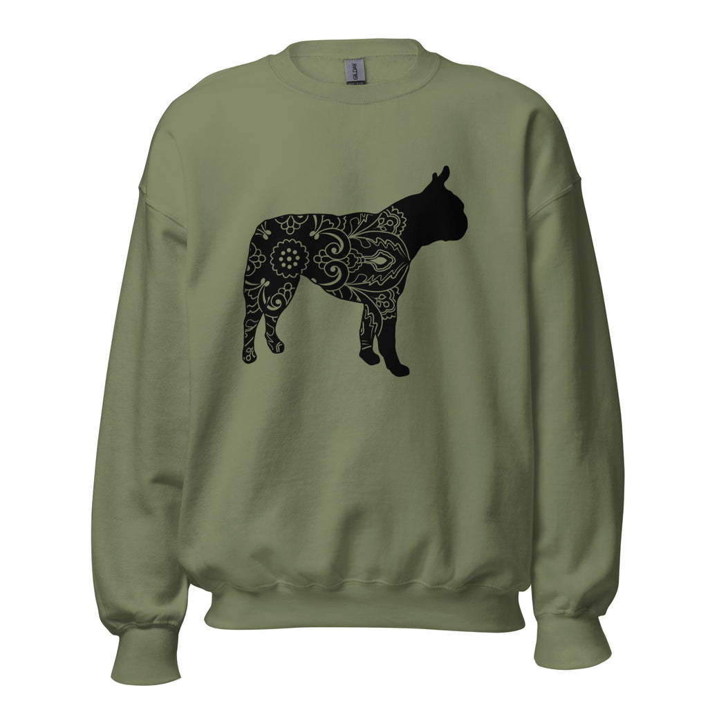 Mandala Boston Terrier Unisex Sweatshirt