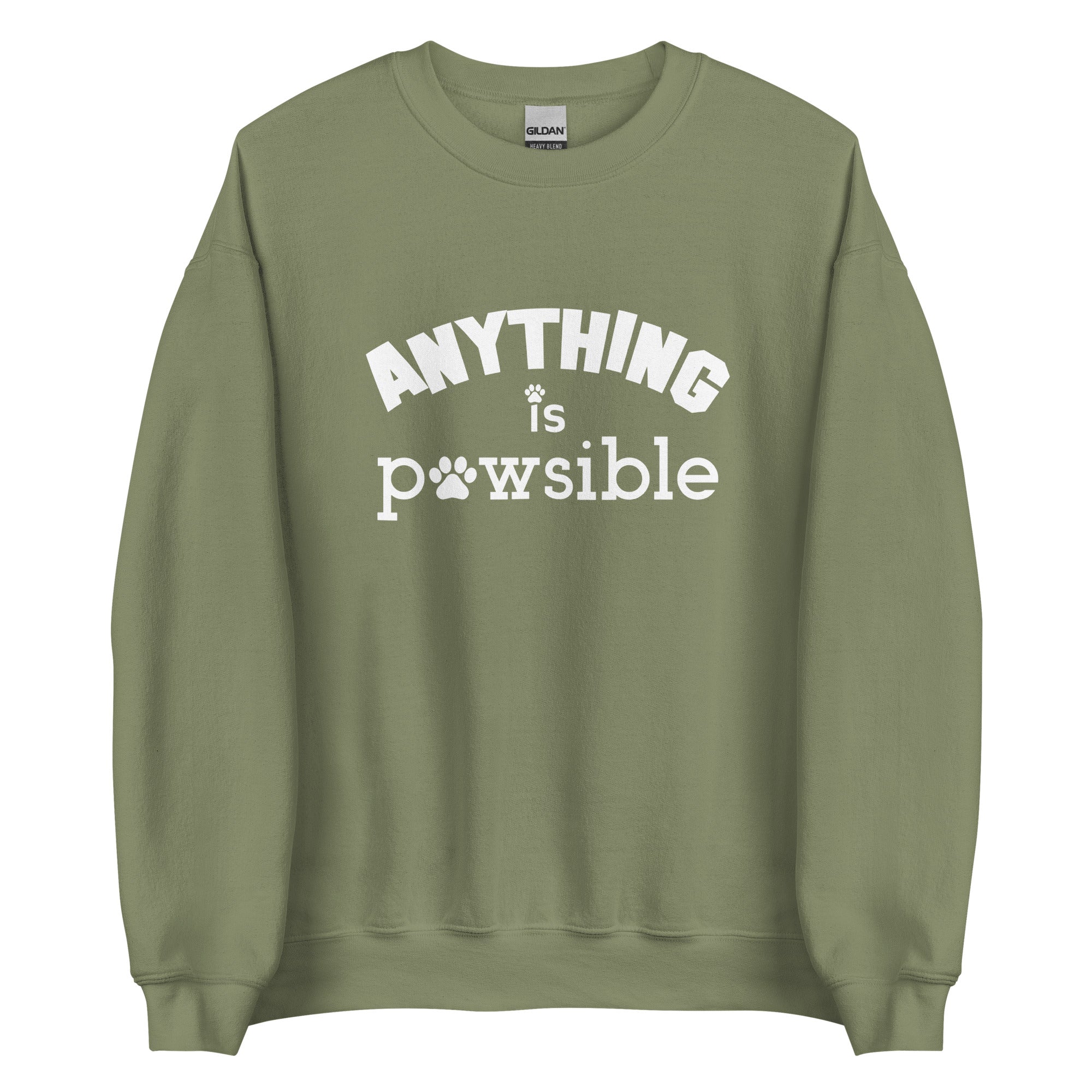 Anything Is Pawsible Unisex Sweatshirt