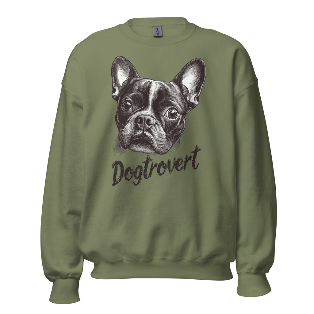 Dogtrovert Boston Terrier Unisex Sweatshirt