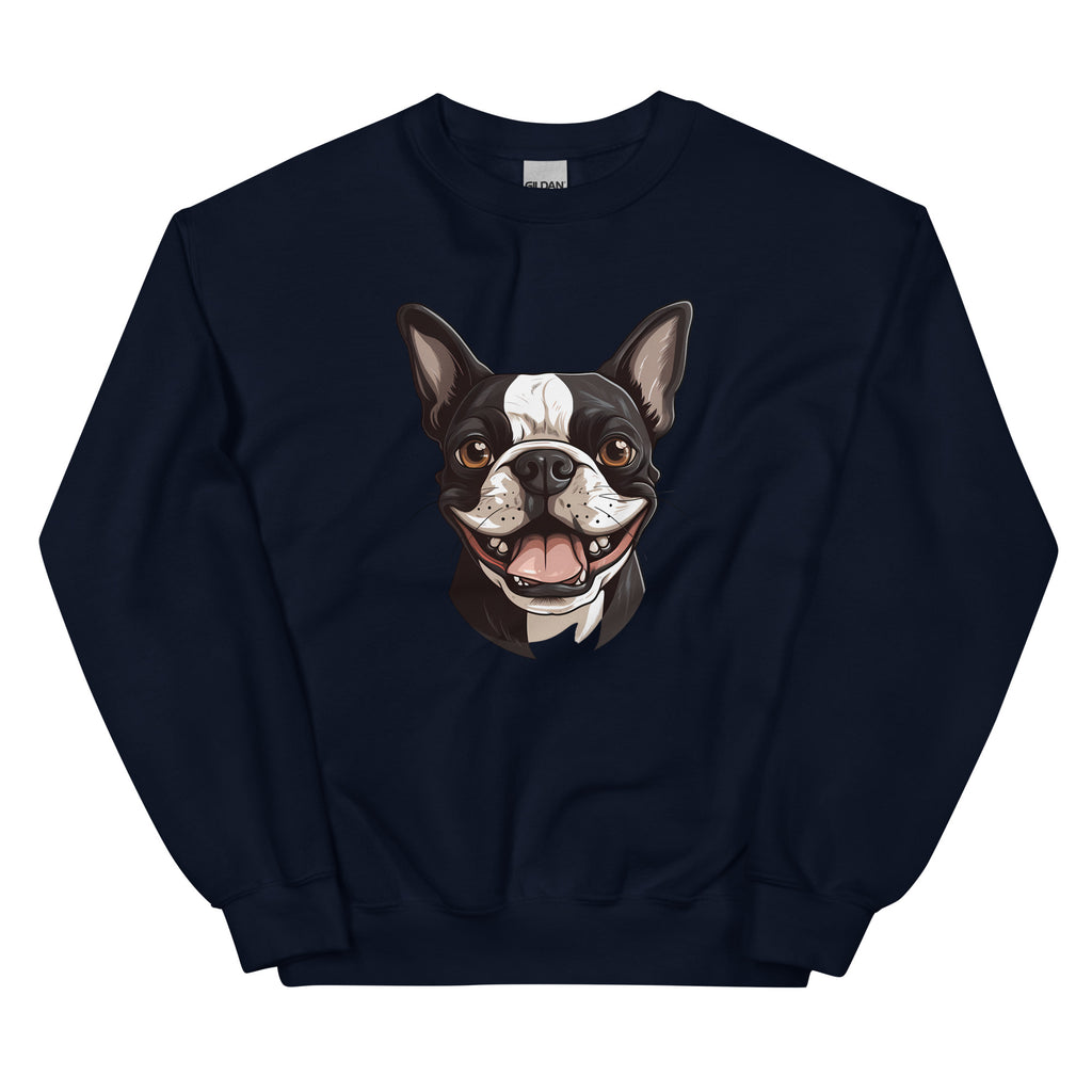 Smiling Boston Terrier Sweatshirt