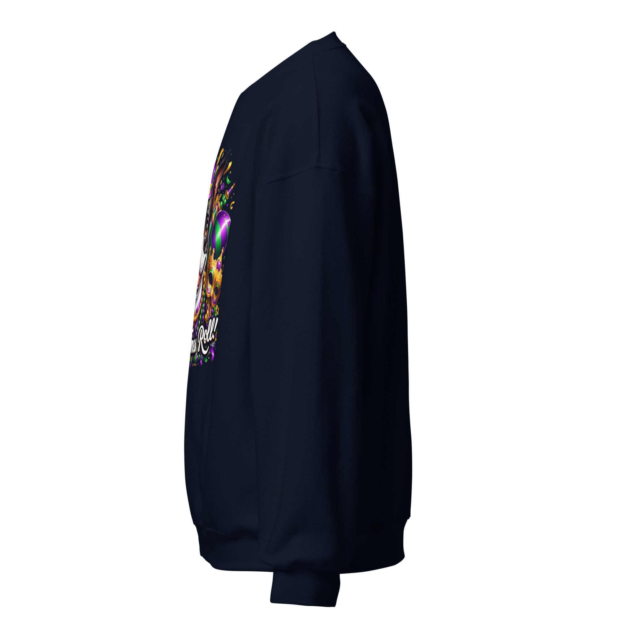 Mardi Gras Boston Terrier Unisex Sweatshirt - Let The Good Times Roll!