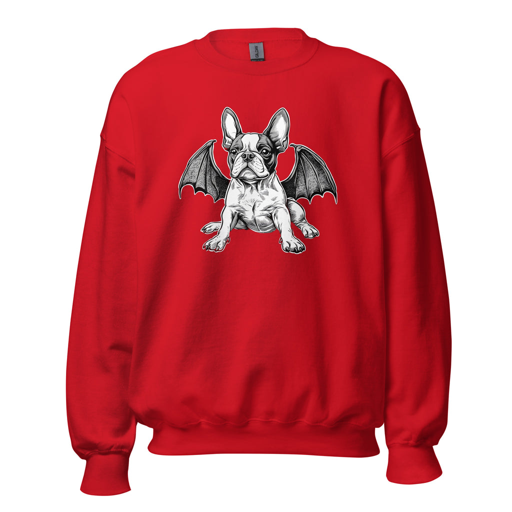 Bat-Winged Boston Terrier Dog Unisex Sweatshirt