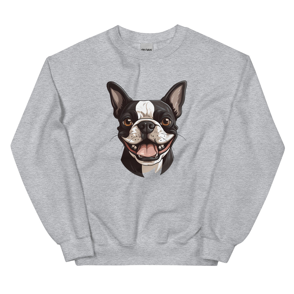 Smiling Boston Terrier Sweatshirt
