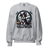 Halloween Witch Boston Terrier Unisex Sweatshirt