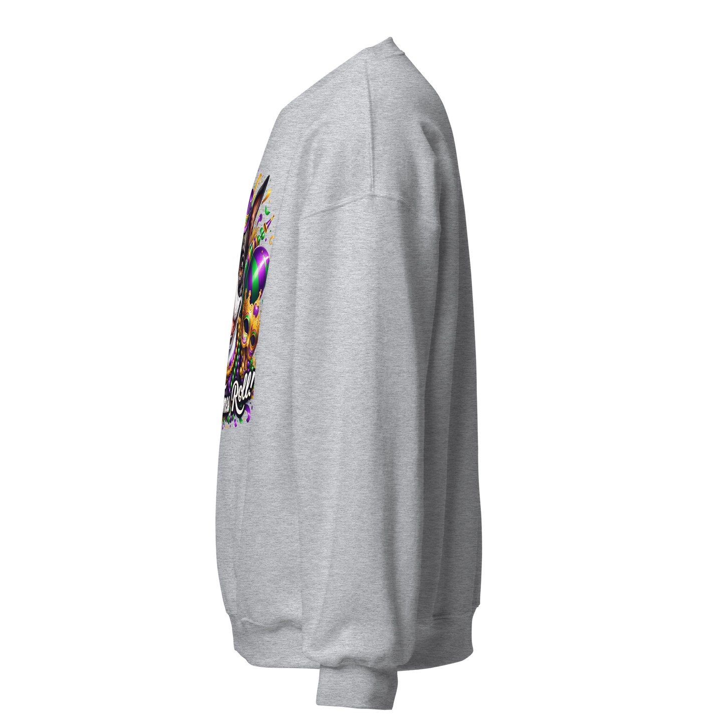 Mardi Gras Boston Terrier Unisex Sweatshirt - Let The Good Times Roll!