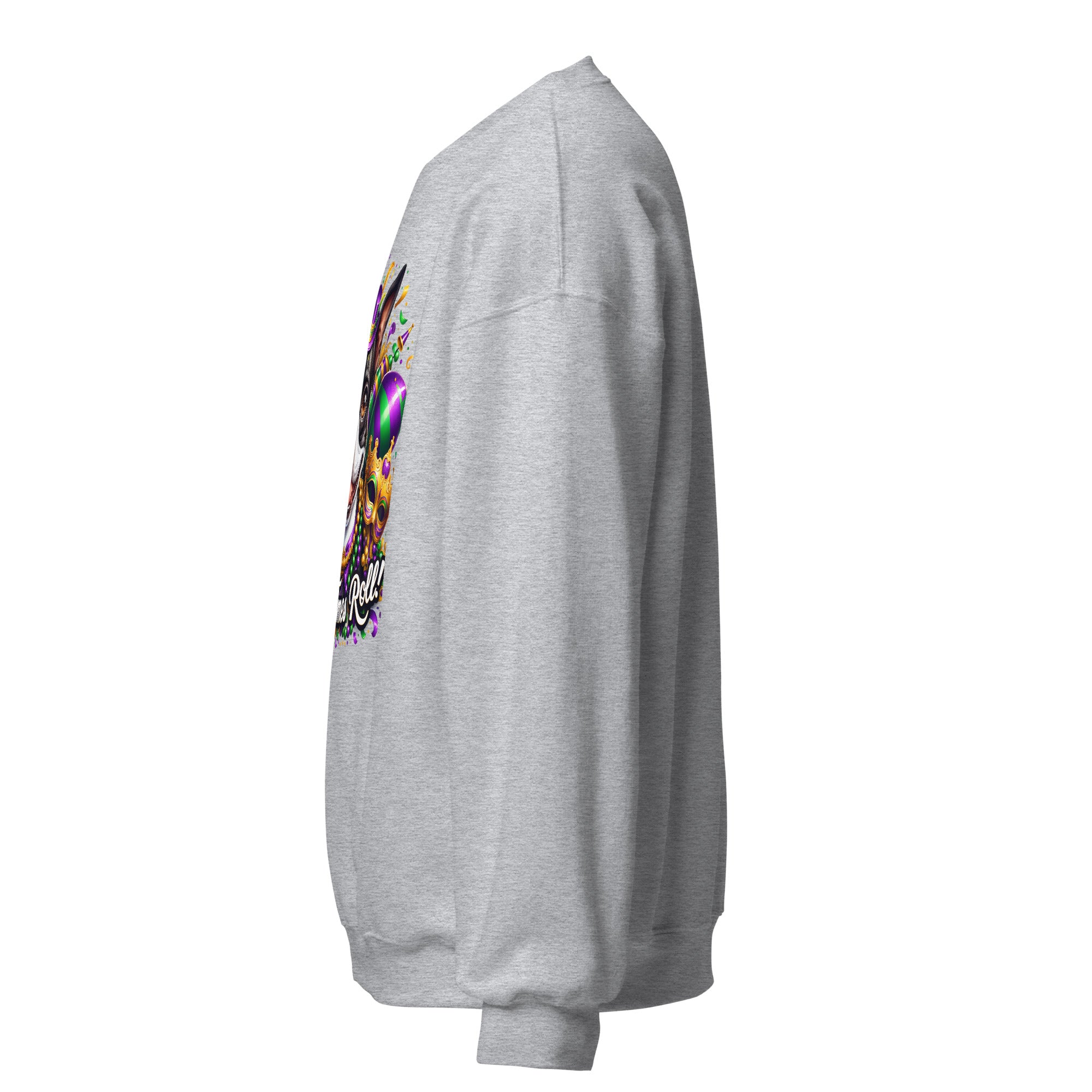 Mardi Gras Boston Terrier Unisex Sweatshirt - Let The Good Times Roll!