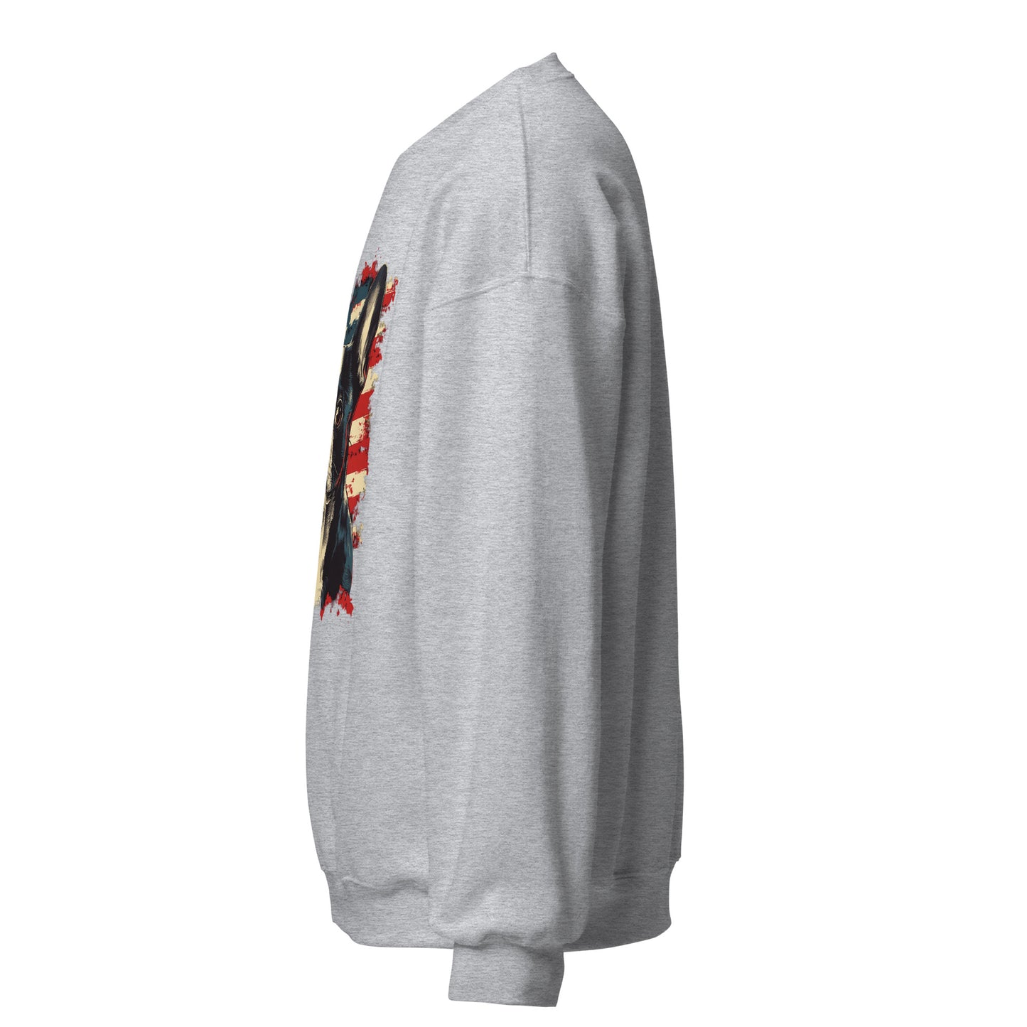 Patriotic Boston Terrier USA Flag Unisex Sweatshirt