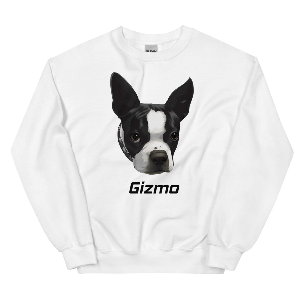 Custom Boston Terrier Dog Unisex Sweatshirt