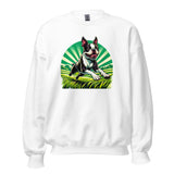 Boston Terrier Dog Running Free Unisex Sweatshirt