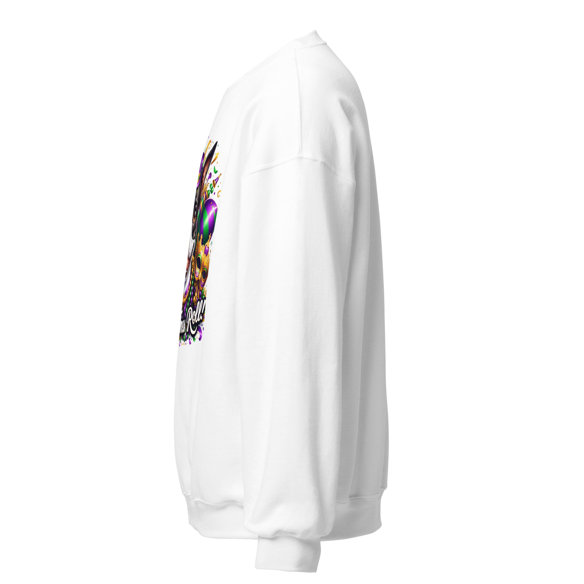 Mardi Gras Boston Terrier Unisex Sweatshirt - Let The Good Times Roll!