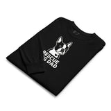 Rescue Dog Dad Garment-Dyed Heavyweight Long-Sleeve Shirt .
