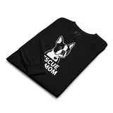 Rescue Dog Mom Garment-Dyed Heavyweight Long-Sleeve Shirt .