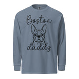 Boston Daddy Mode Garment-Dyed Heavyweight Long-Sleeve Shirt . Blue Jean