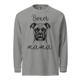 Boxer Mama Mode Garment-dyed Heavyweight Long-sleeve Shirt . Grey