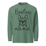 Boston Mama Mode Garment-Dyed Heavyweight Long-Sleeve Shirt . Light Green