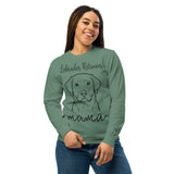 Labrador Retriever Mama Mode Garment-dyed Heavyweight Long-sleeve Shirt .