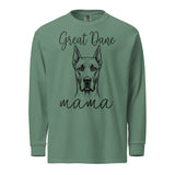 Great Dane Mama Mode Garment-dyed Heavyweight Long-sleeve Shirt . Light Green