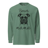 Boxer Mama Mode Garment-dyed Heavyweight Long-sleeve Shirt . Light Green