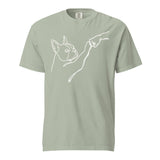 Dog Fist Bump Unisex Garment-Dyed Heavyweight T-Shirt . Bay