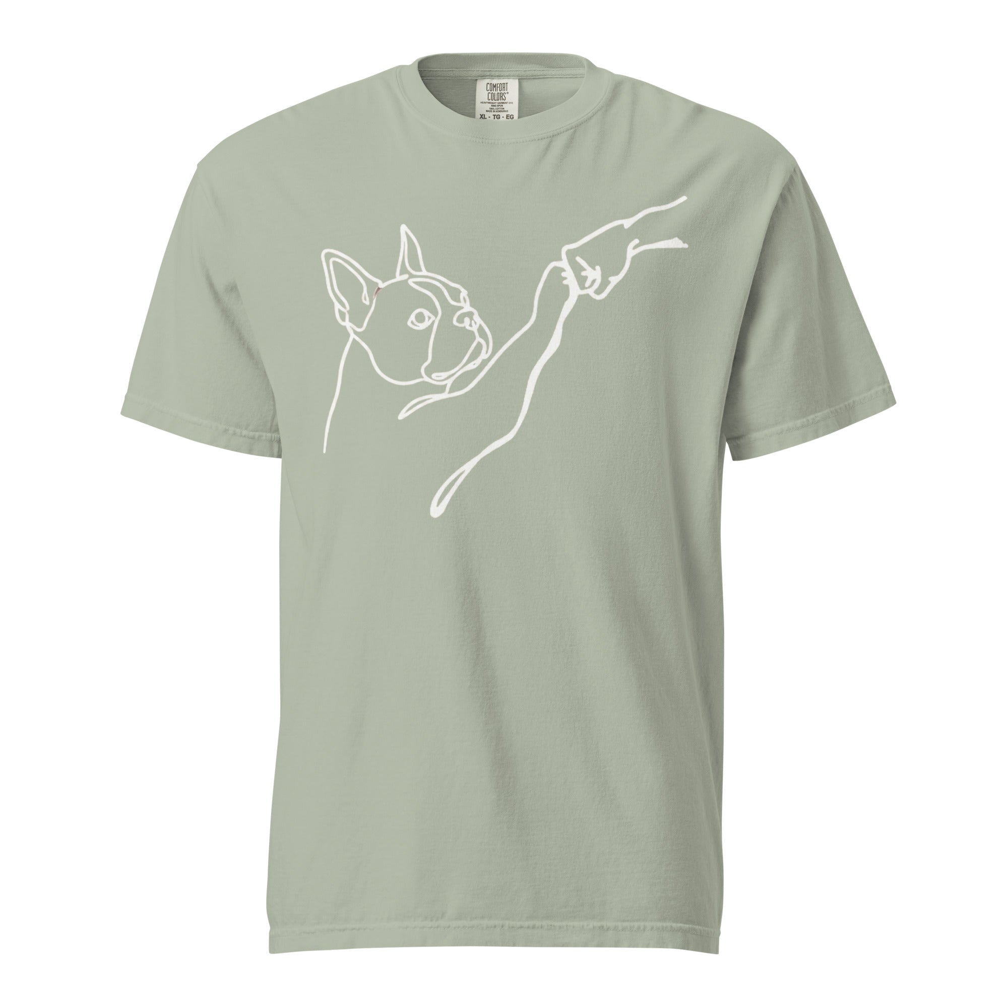 Dog Fist Bump Unisex Garment-Dyed Heavyweight T-Shirt . Bay
