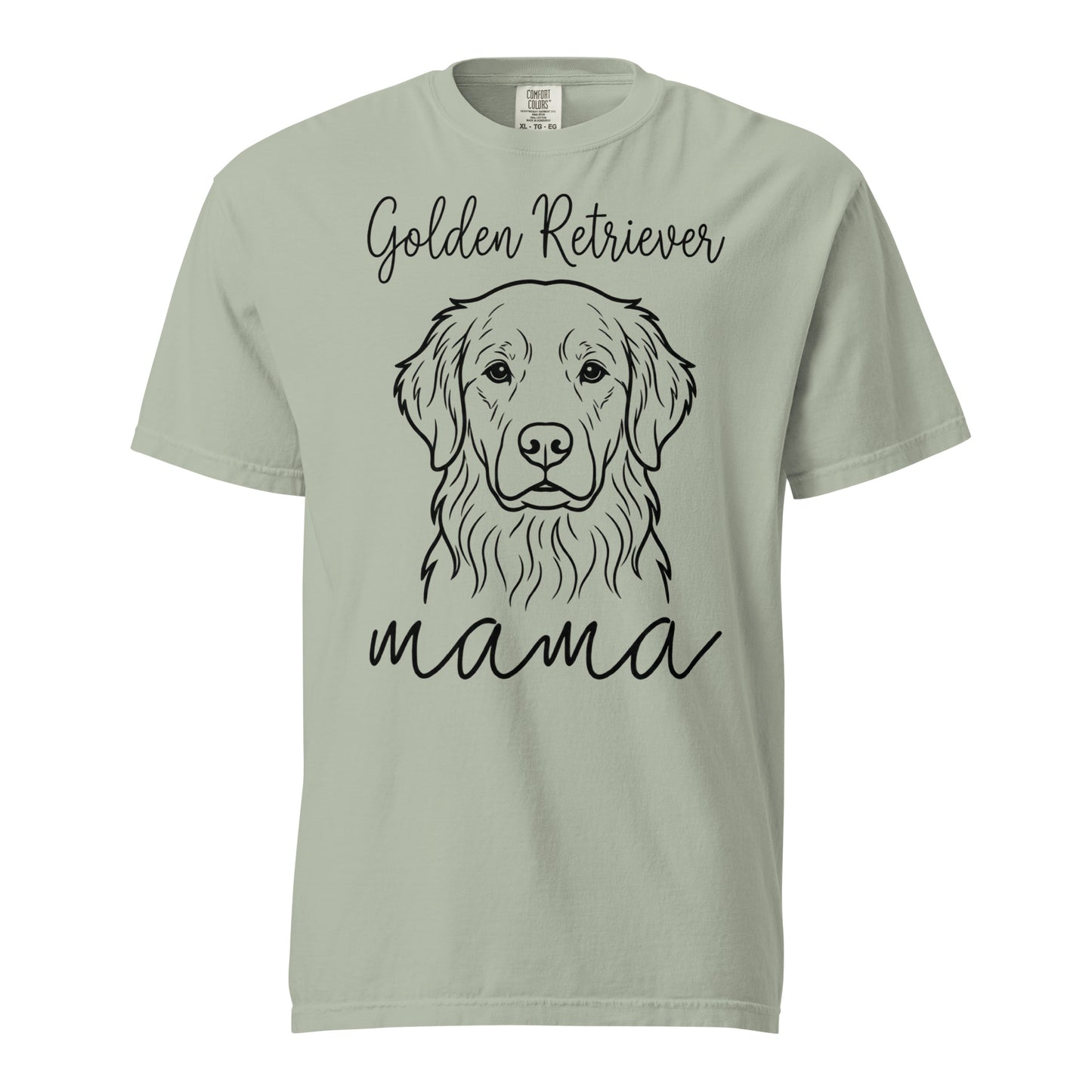 Golden Retriever Mama Mode Garment-dyed Heavyweight T-Shirt . Bay