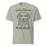Golden Retriever Mama Mode Garment-dyed Heavyweight T-Shirt . Bay