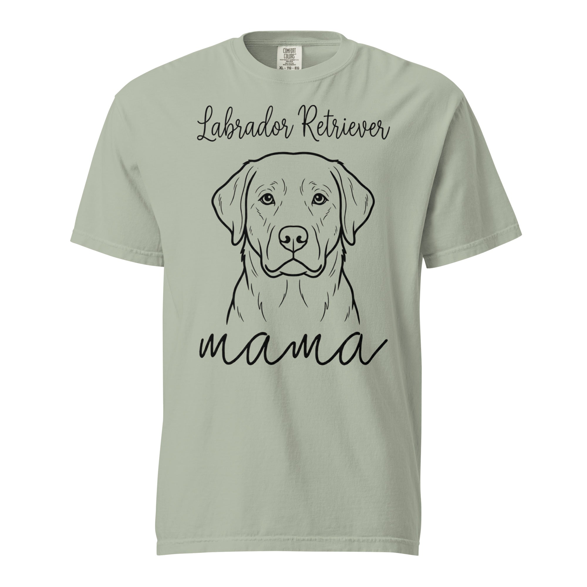 Labrador Retriever Mama Mode Garment-dyed Heavyweight T-Shirt . Bay